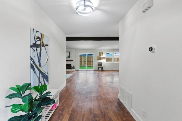 10802 Thicket Trl, Austin, TX 78750 - hall featuring wood finished floors and baseboards