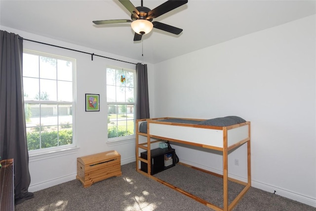 121 Split Oak Dr, Cedar Park, TX 78613 - carpeted bedroom with multiple windows and ceiling fan
