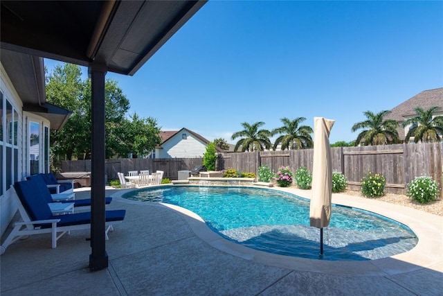 121 Split Oak Dr, Cedar Park, TX 78613 - view of pool with a patio and a fenced backyard