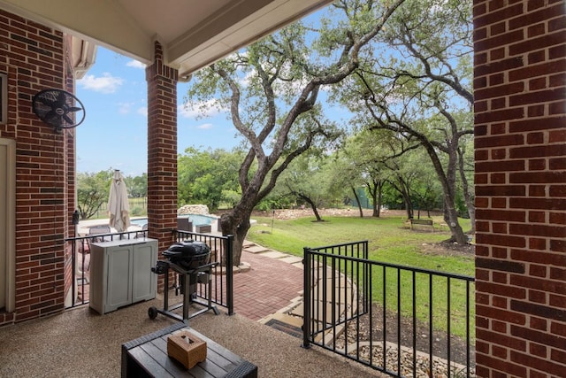 15 Sarazen Loop N, Georgetown, TX 78628 - view of patio / terrace featuring grilling area