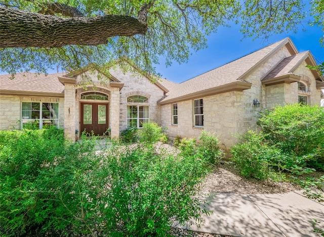 104 E Rustle Cv, Georgetown, TX 78628 - view of front of property with stone siding