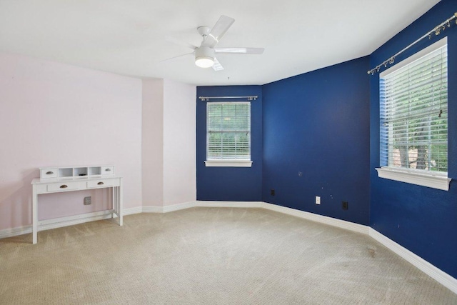 30418 La Quinta Dr, Georgetown, TX 78628 - carpeted empty room featuring ceiling fan and baseboards