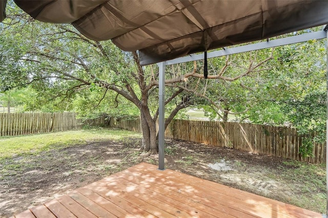 2012 Mimosa Trl, Round Rock, TX 78664 - wooden deck with a fenced backyard