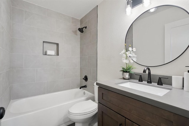 2012 Mimosa Trl, Round Rock, TX 78664 - full bathroom with vanity, tub / shower combination, and toilet