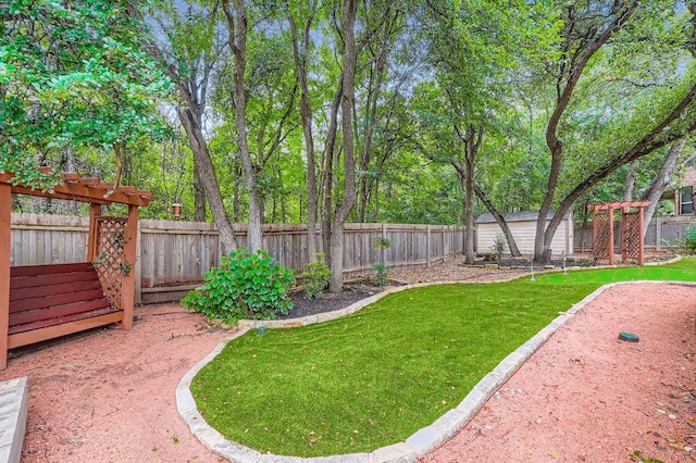 2607 Deep River Cir, Round Rock, TX 78665 - fenced backyard with a shed