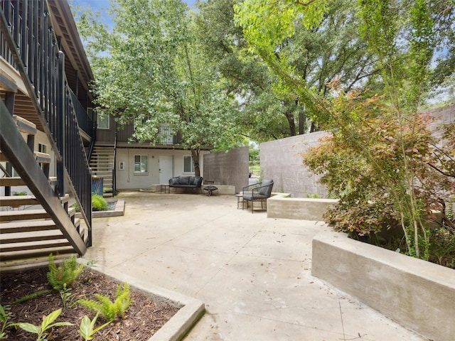 1503 W 9th St Unit 204, Austin, TX 78703 - view of patio with stairway