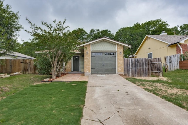 7022 Hillcroft Dr, Austin, TX 78724 - view of front of house with driveway, brick siding, and a garage