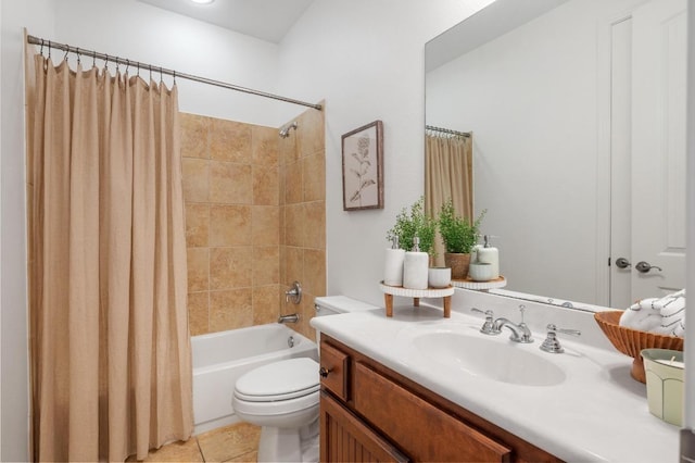 6201 River Place Blvd Unit 4, Austin, TX 78730 - full bath featuring vanity, shower / bath combination with curtain, and tile patterned floors