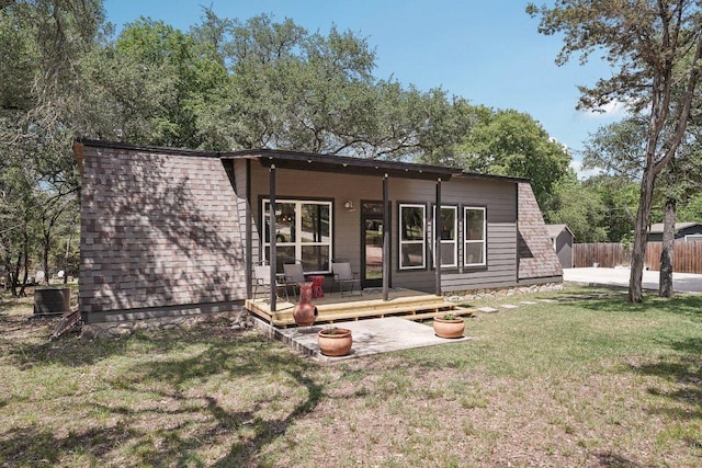 360 Little Barton Dr, Dripping Springs, TX 78620 - rear view of house featuring cooling unit