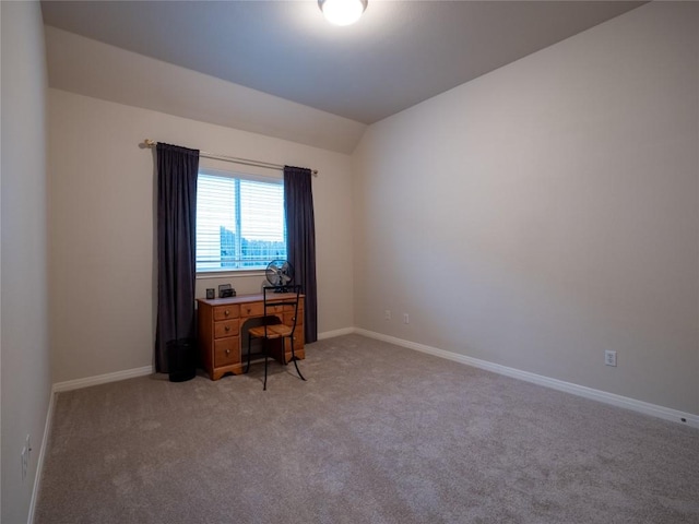 2214 Yellow Bird Trl, Austin, TX 78734 - office area with light colored carpet and lofted ceiling