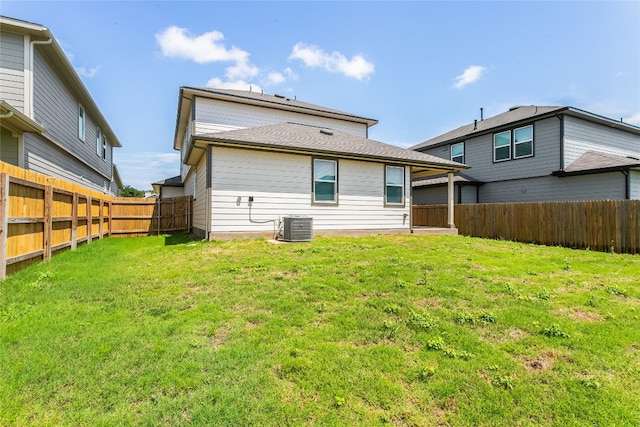 288 Caddo Bnd, Kyle, TX 78640 - rear view of property with a fenced backyard