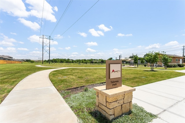 288 Caddo Bnd, Kyle, TX 78640 - surrounding community with a lawn