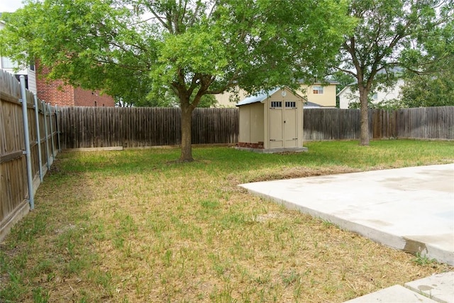 1118 Connemara Ln, Pflugerville, TX 78660 - fenced backyard with a storage unit and a patio