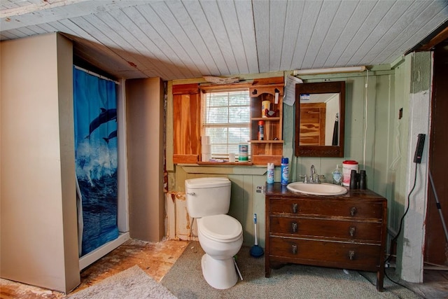 1162 N State Highway 95, Bastrop, TX 78602 - full bathroom with wooden ceiling and vanity
