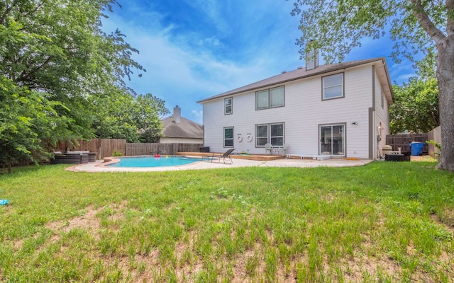 208 Settlers Valley Dr, Pflugerville, TX 78660 - back of property with a patio area