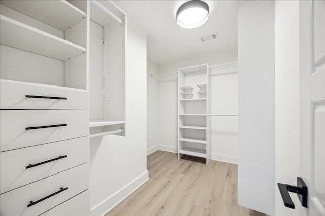 6102 Amber Pass, Austin, TX 78745 - walk in closet with light wood-style flooring