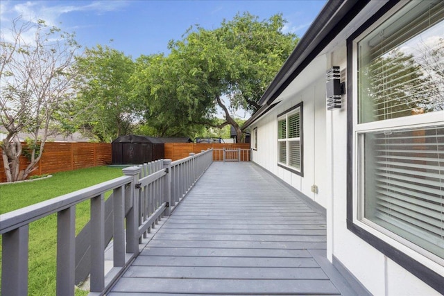 6102 Amber Pass, Austin, TX 78745 - view of wooden deck