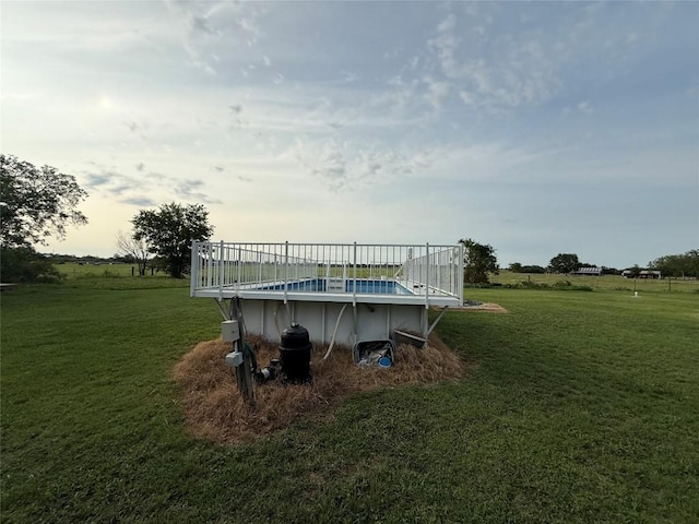 429 Camelback Rd, La Grange, TX 78945 - view of grassy yard featuring an outdoor pool