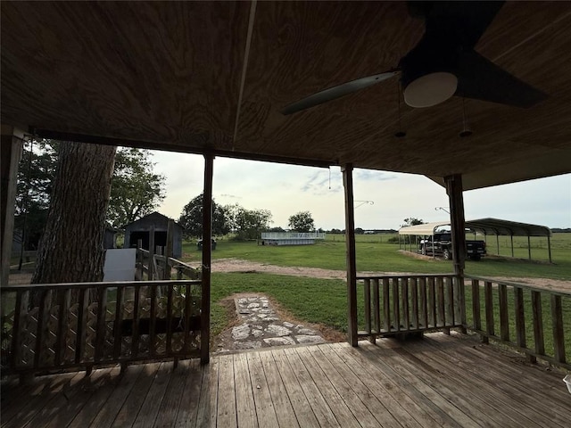 429 Camelback Rd, La Grange, TX 78945 - deck with a yard