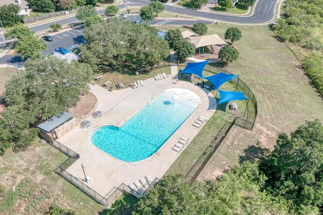2701 Bolton St, Austin, TX 78748 - bird's eye view of a pool