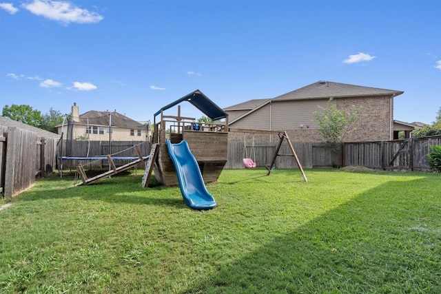13625 Glen Creek Ct, Manor, TX 78653 - view of playground featuring a trampoline