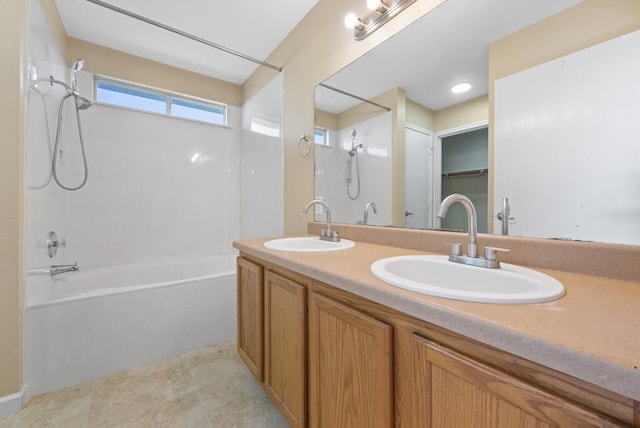6317 Vida Nueva Ave, Del Valle, TX 78617 - full bathroom with  shower combination and double vanity