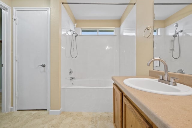 6317 Vida Nueva Ave, Del Valle, TX 78617 - bathroom with washtub / shower combination and vanity