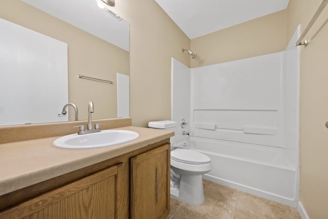 6317 Vida Nueva Ave, Del Valle, TX 78617 - bathroom with shower / tub combination, vanity, and tile patterned floors