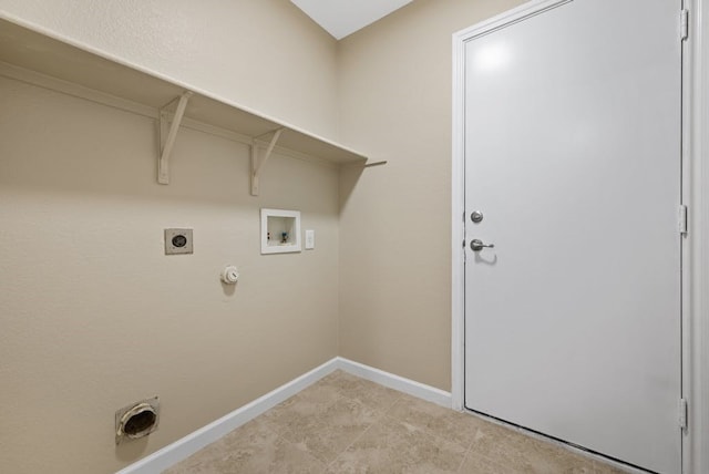 6317 Vida Nueva Ave, Del Valle, TX 78617 - washroom featuring washer hookup, electric dryer hookup, gas dryer hookup, and light tile patterned flooring