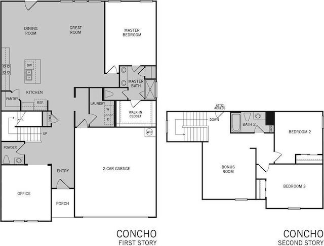 1304 Eagle Ridge Trl, Leander, TX 78641 - view of floor plan / room layout