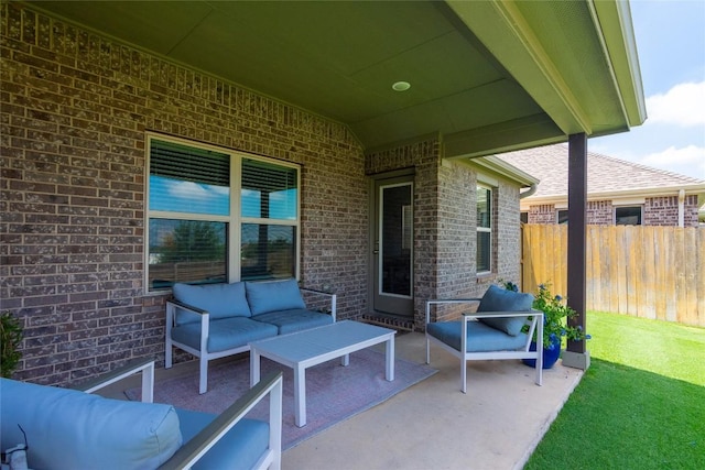 2208 Mcclendon Trl, Leander, TX 78641 - view of patio with outdoor lounge area
