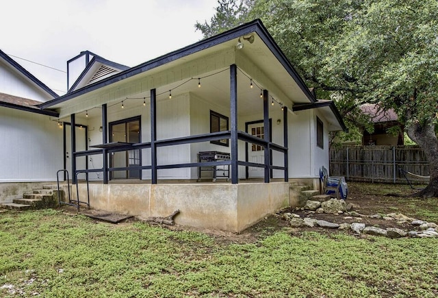 15100 N Flamingo Dr, Austin, TX 78734 - view of home's exterior with a porch