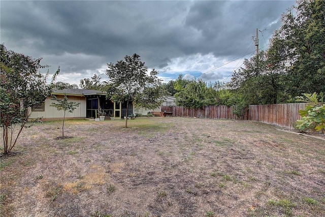 1706 Ridgemont Dr, Austin, TX 78723 - view of yard featuring a sunroom