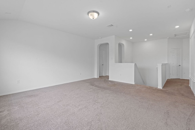 195 Azure Cv, Kyle, TX 78640 - unfurnished room featuring carpet flooring, recessed lighting, and baseboards
