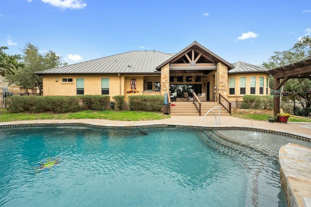 7617 Lazy River Cv, Austin, TX 78730 - view of swimming pool featuring a patio area