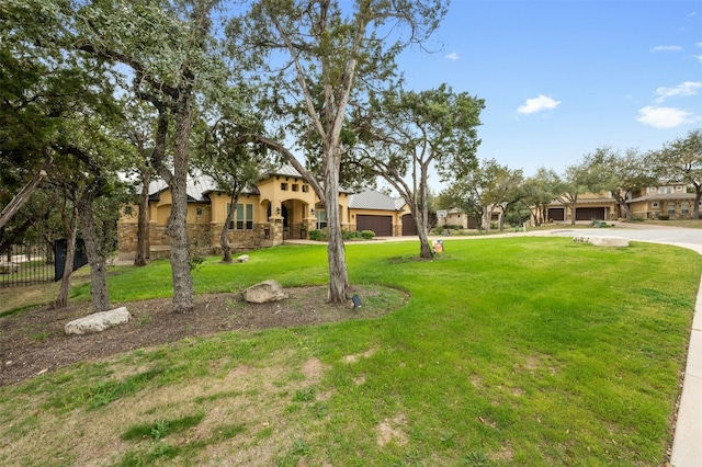 7617 Lazy River Cv, Austin, TX 78730 - mediterranean / spanish-style house featuring stucco siding and concrete driveway