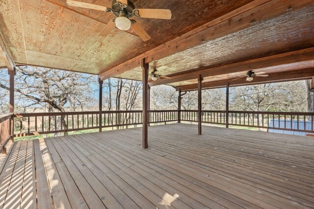 180 Bradley Ln, Rosanky, TX 78953 - deck with a ceiling fan