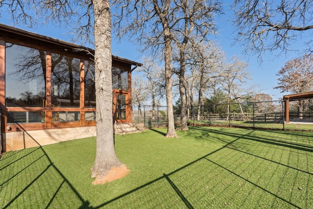180 Bradley Ln, Rosanky, TX 78953 - view of yard featuring a sunroom
