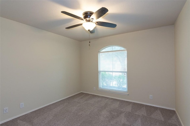 1811 Sand Creek Rd, Cedar Park, TX 78613 - carpeted spare room featuring a ceiling fan and baseboards