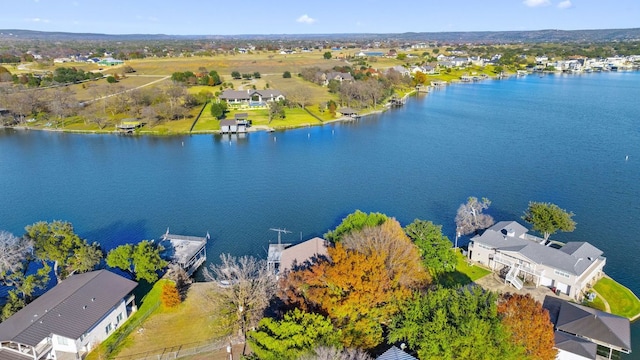 421 Yucca Dr, Kingsland, TX 78639 - aerial perspective of suburban area with a nearby body of water