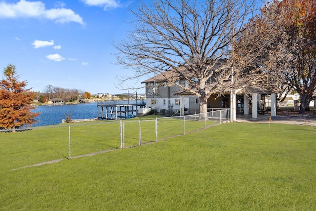 421 Yucca Dr, Kingsland, TX 78639 - view of yard with a water view