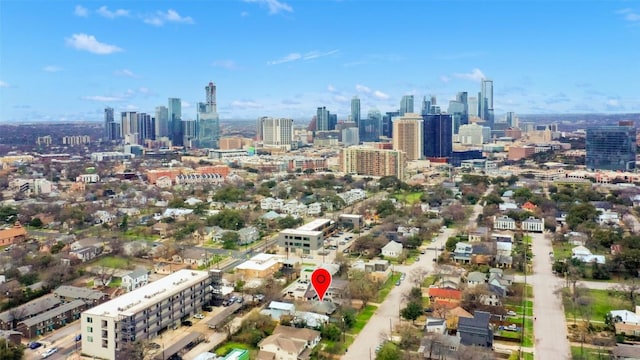 1309 E 13th St, Austin, TX 78702 - bird's eye view of skyline