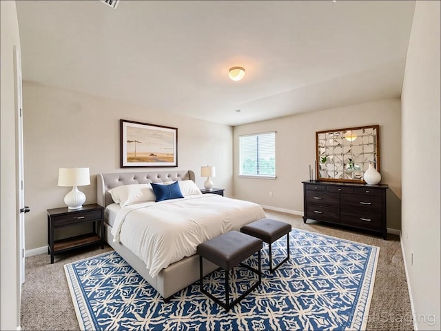 110 Carbine Ct, Bastrop, TX 78602 - bedroom with light colored carpet and baseboards