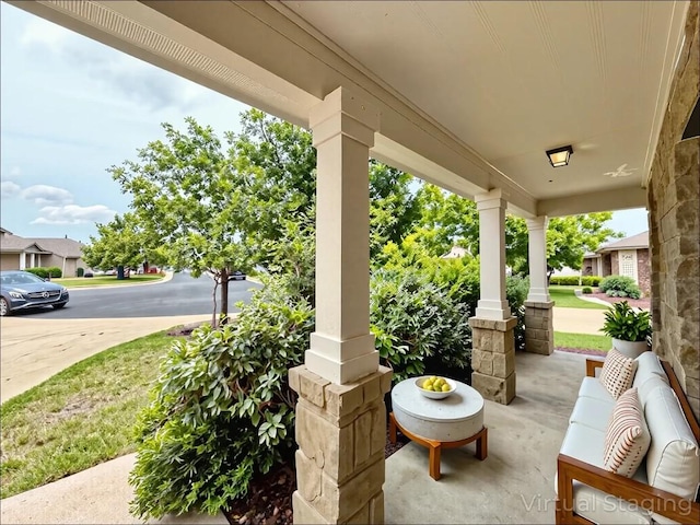110 Carbine Ct, Bastrop, TX 78602 - view of covered porch