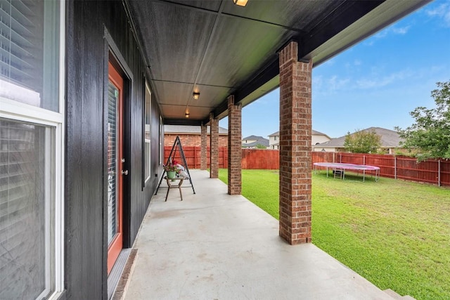 1103 Sugar Brook Dr, Temple, TX 76502 - view of patio featuring a trampoline