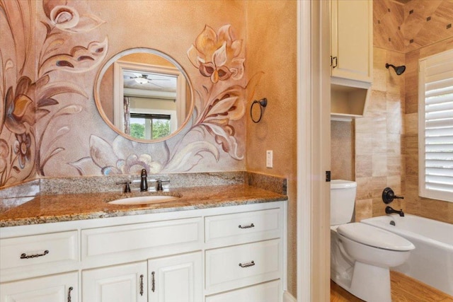 1111 Mill Creek Dr, Salado, TX 76571 - full bath featuring vanity, healthy amount of natural light, and shower / washtub combination