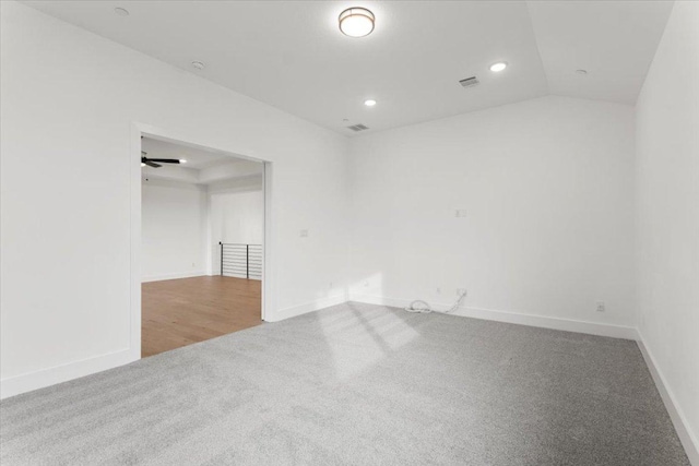 3008 Soldato Way, Leander, TX 78641 - carpeted empty room featuring recessed lighting and lofted ceiling