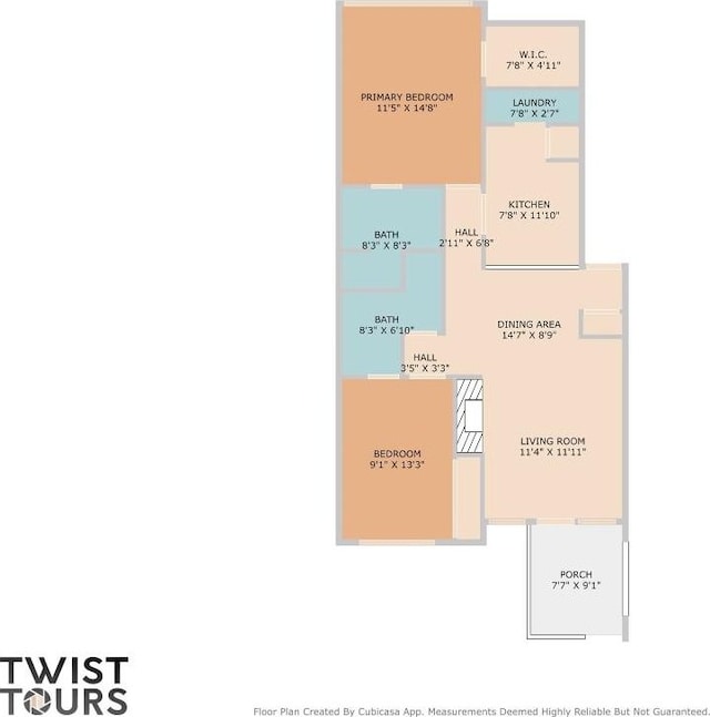 806 W 24th St Unit 302, Austin, TX 78705 - floor plan / room layout