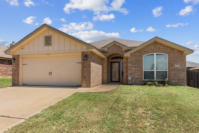 4201 Colonel Dr, Killeen, TX 76549 - single story home with brick siding, driveway, an attached garage, and board and batten siding
