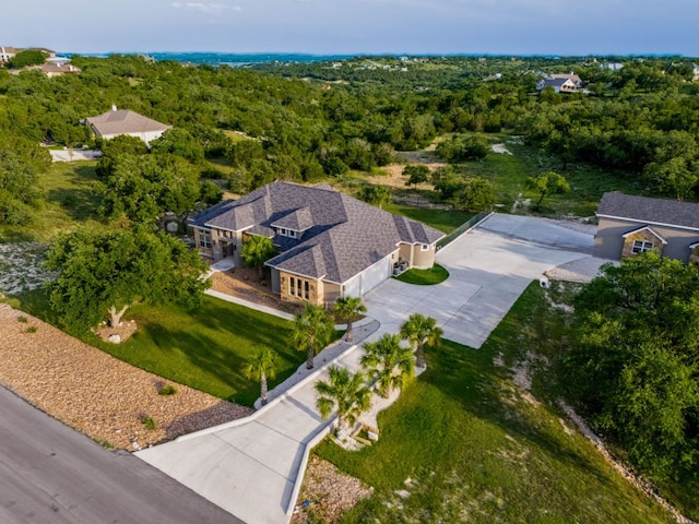 346 Blackbird Dr, Spring Branch, TX 78070 - view from above of property with a heavily wooded area
